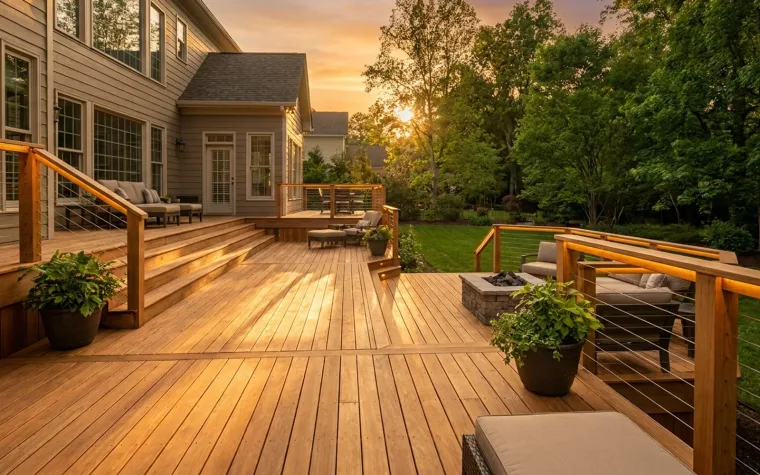Deck Building website example - Cedar & Joist Decks home page